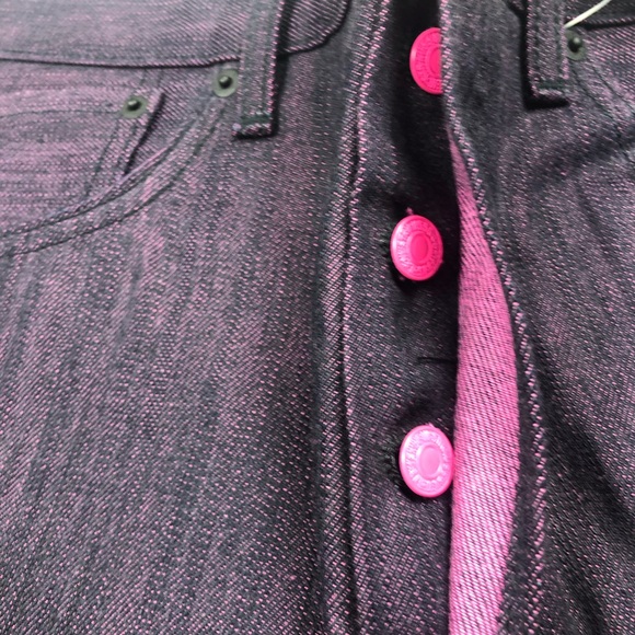 Levi’s Men’s Jeans Purple and Pink - 501 Original - Picture 5 of 6